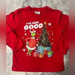 Grinch Christmas kids long tee 5t